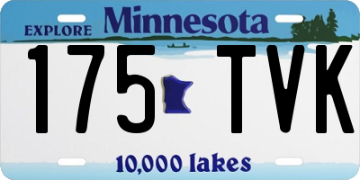 MN license plate 175TVK