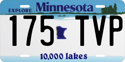 MN license plate 175TVP