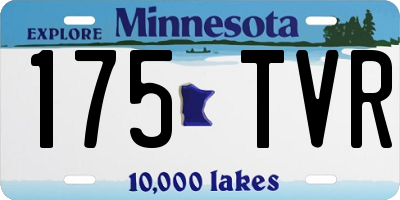 MN license plate 175TVR