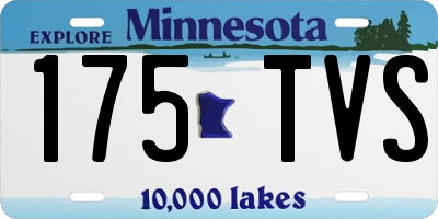 MN license plate 175TVS