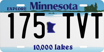 MN license plate 175TVT