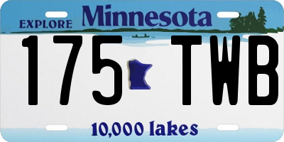 MN license plate 175TWB