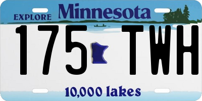 MN license plate 175TWH