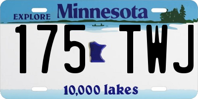 MN license plate 175TWJ