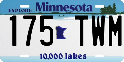 MN license plate 175TWM