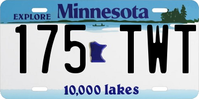 MN license plate 175TWT