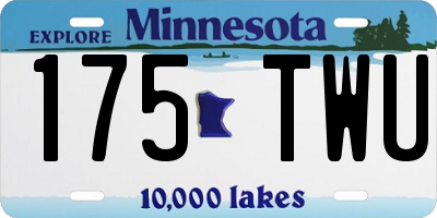 MN license plate 175TWU