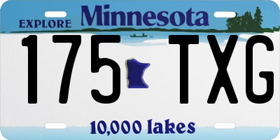MN license plate 175TXG