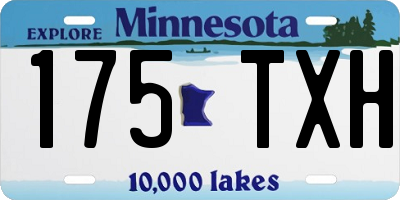 MN license plate 175TXH
