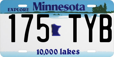 MN license plate 175TYB