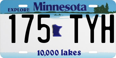 MN license plate 175TYH