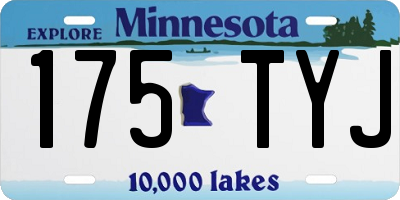 MN license plate 175TYJ