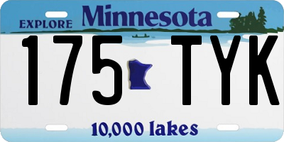 MN license plate 175TYK