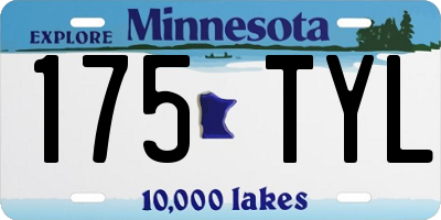 MN license plate 175TYL