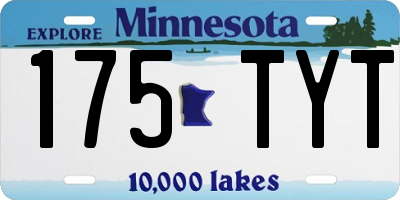 MN license plate 175TYT