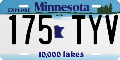 MN license plate 175TYV