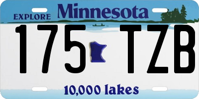 MN license plate 175TZB