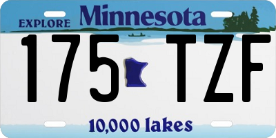 MN license plate 175TZF