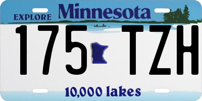 MN license plate 175TZH