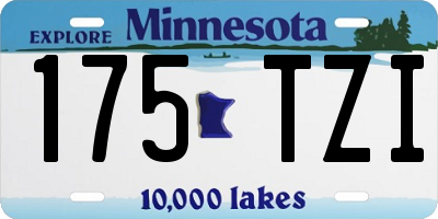MN license plate 175TZI