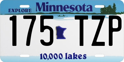 MN license plate 175TZP
