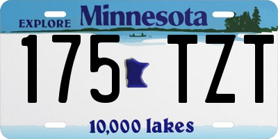 MN license plate 175TZT