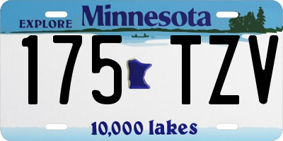 MN license plate 175TZV