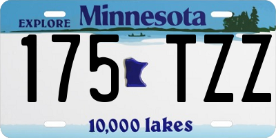 MN license plate 175TZZ
