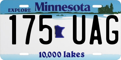 MN license plate 175UAG
