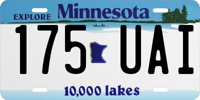 MN license plate 175UAI