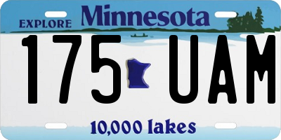 MN license plate 175UAM