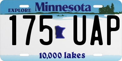 MN license plate 175UAP