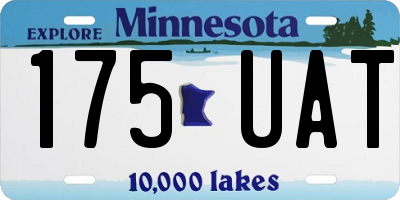 MN license plate 175UAT