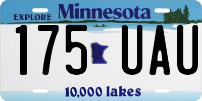 MN license plate 175UAU