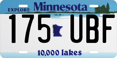 MN license plate 175UBF