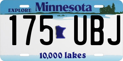 MN license plate 175UBJ