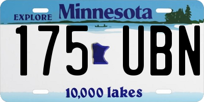 MN license plate 175UBN