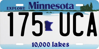 MN license plate 175UCA