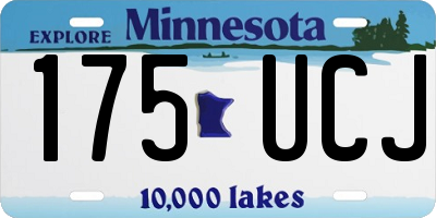 MN license plate 175UCJ