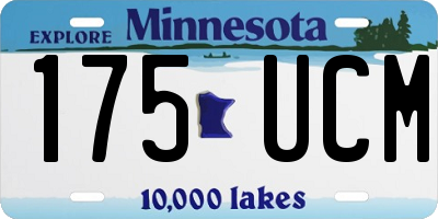 MN license plate 175UCM