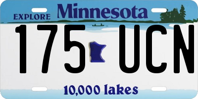 MN license plate 175UCN