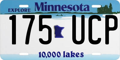 MN license plate 175UCP