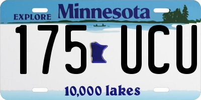 MN license plate 175UCU