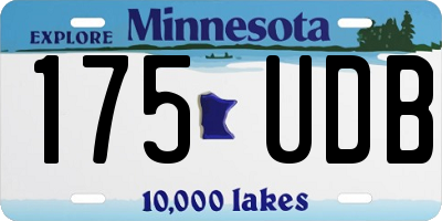 MN license plate 175UDB