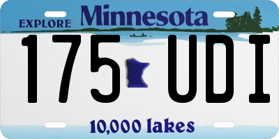 MN license plate 175UDI