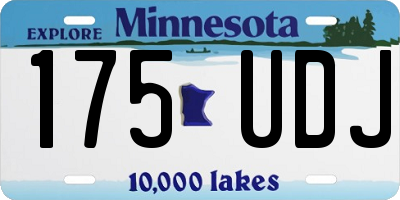 MN license plate 175UDJ