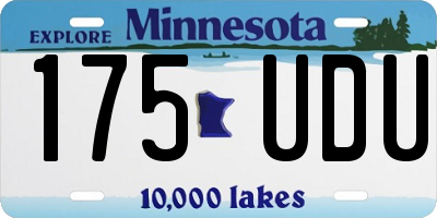 MN license plate 175UDU