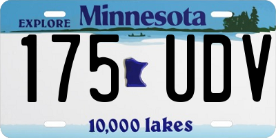 MN license plate 175UDV