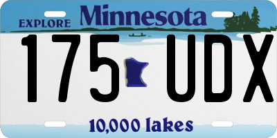 MN license plate 175UDX