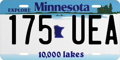 MN license plate 175UEA